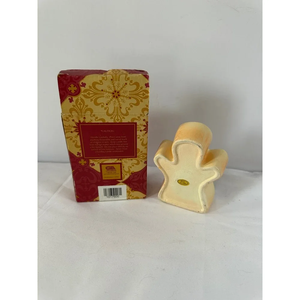 Gingerbread Candle‎ Christmas Holiday Decoration With Box Cute